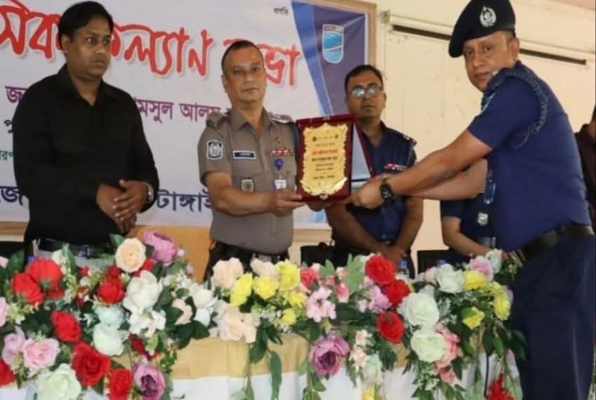 টাঙ্গাইল জেলার শ্রেষ্ঠ ওসি হলেন আব্দুল্লাহ আল মামুন