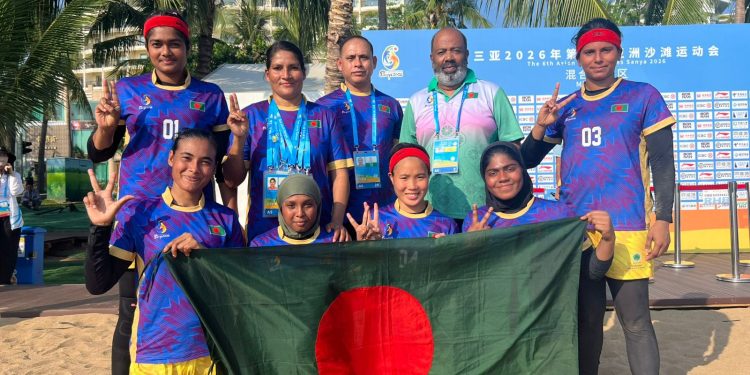 ​এশিয়ান বিচ গেমসে ব্রোঞ্জ জয়ী নারী কাবাডি দলকে যুব ও ক্রীড়া প্রতিমন্ত্রীর অভিনন্দন