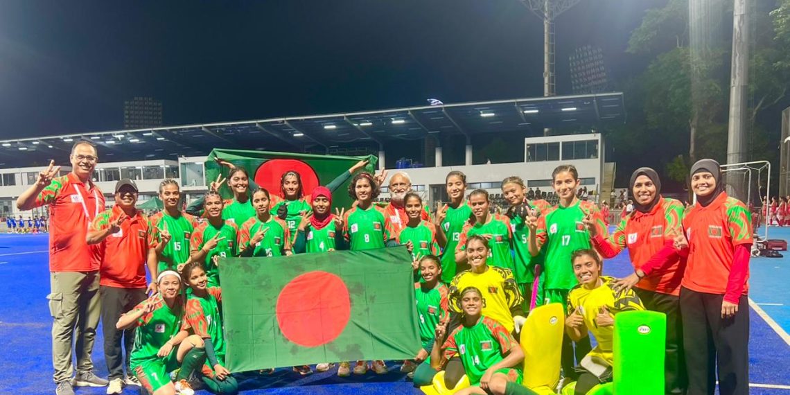 নারী হকি দলের ঐতিহাসিক জয়ে যুব ও ক্রীড়া প্রতিমন্ত্রীর অভিনন্দন