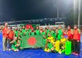 নারী হকি দলের ঐতিহাসিক জয়ে যুব ও ক্রীড়া প্রতিমন্ত্রীর অভিনন্দন