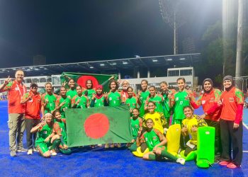নারী হকি দলের ঐতিহাসিক জয়ে যুব ও ক্রীড়া প্রতিমন্ত্রীর অভিনন্দন