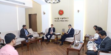 স্বরাষ্ট্রমন্ত্রী সালাহউদ্দিন আহমদ এর সঙ্গে নরওয়ের রাষ্ট্রদূত-এর সৌজন্য সাক্ষাৎ: