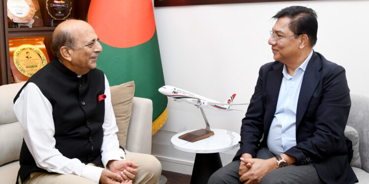 বেসামরিক বিমান পরিবহন ও পর্যটন মন্ত্রীর সঙ্গে ভারতের রাষ্ট্রদূতের সৌজন্য সাক্ষাৎ